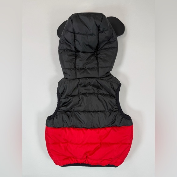 DISNEY PARKS Mickey Mouse Puffer Vest With Ears XXS Cozy Winter - Picture 11 of 11